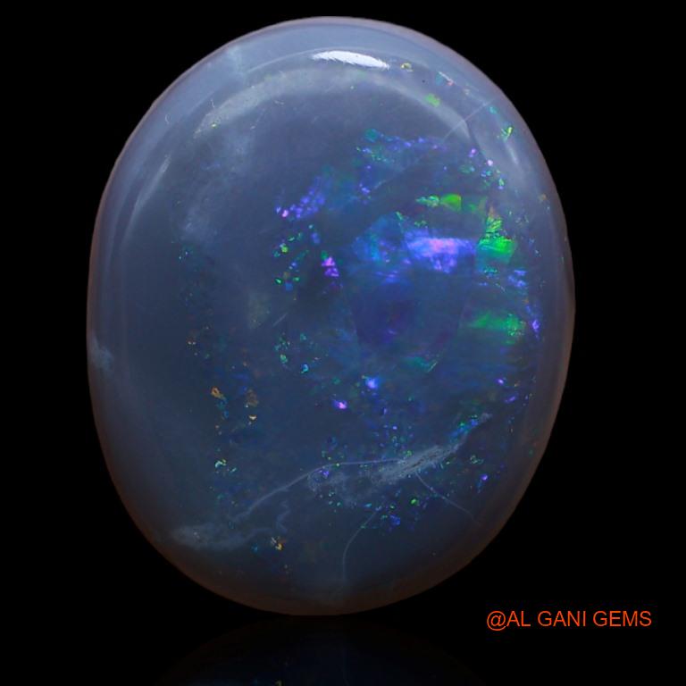 9.00 Cts Natural Australian Fire Opal Loose Gemstone Oval Cabochon 18x15x5 mm A-167