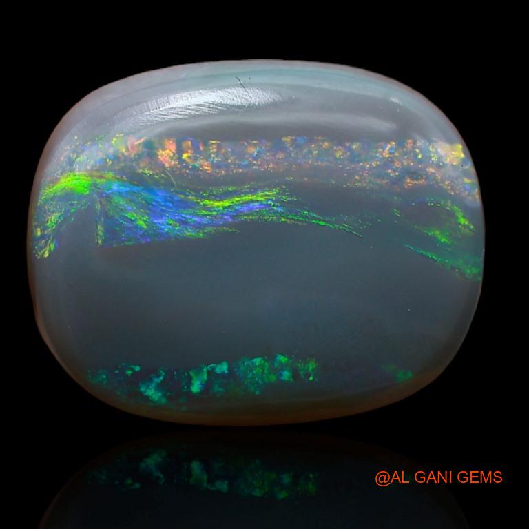 Natural Untreated Fire Opal Loose Gemstone Oval Cabochon From Australia 12.00 Cts 18x14x6 mm A-169