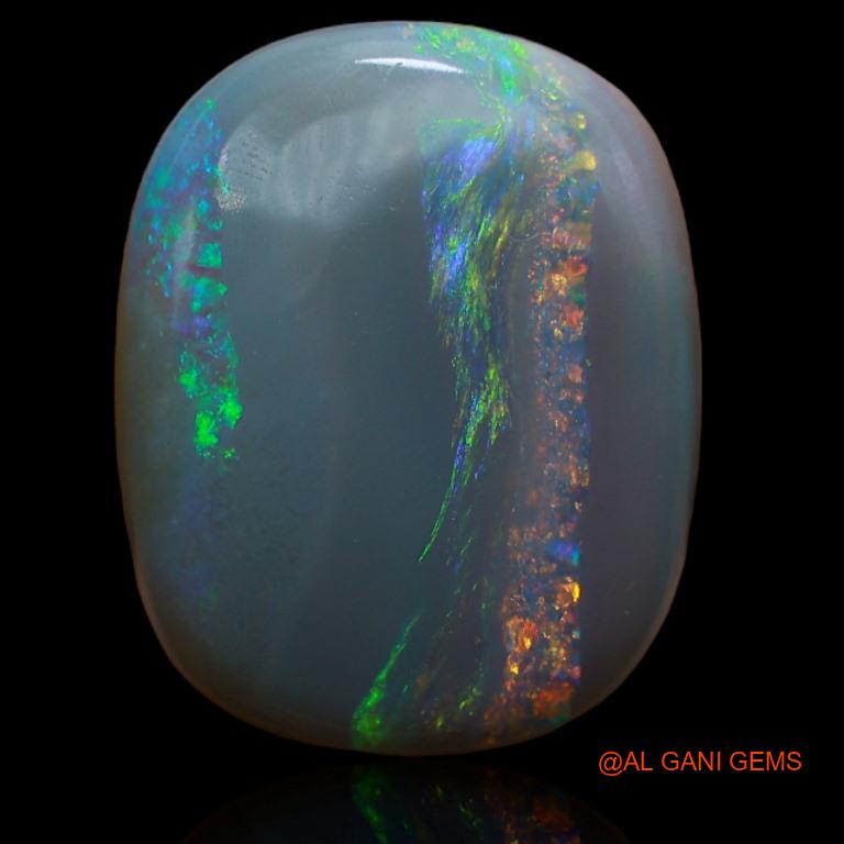 Natural Untreated Fire Opal Loose Gemstone Oval Cabochon From Australia 12.00 Cts 18x14x6 mm A-169