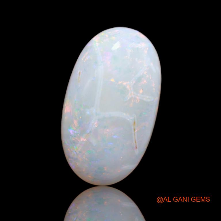 8.45 Cts Natural Australian Fire Opal Fancy Cabochon Loose Gemstone For Jewelry 20x18x5 mm A-16