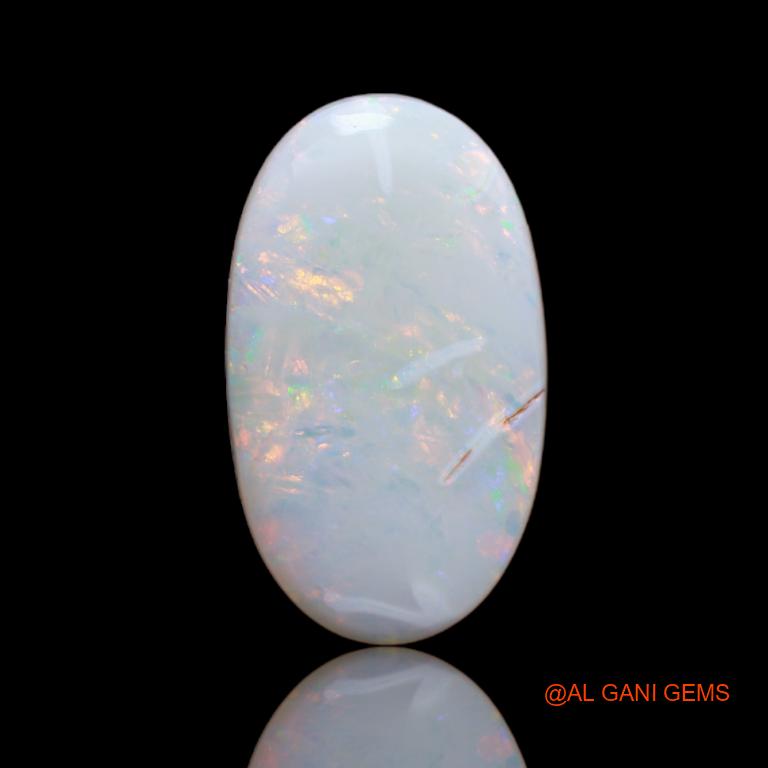 8.45 Cts Natural Australian Fire Opal Fancy Cabochon Loose Gemstone For Jewelry 20x18x5 mm A-16
