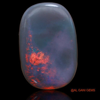 Natural Untreated Fire Opal Loose Gemstone Oval Cabochon From Australia 12.00 Cts 18x12x6 mm A-170