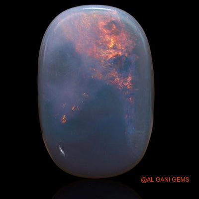 Natural Untreated Fire Opal Loose Gemstone Oval Cabochon From Australia 12.00 Cts 18x12x6 mm A-170