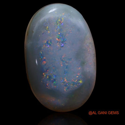 12.00 Cts Natural Australian Fire Opal Loose Gemstone Oval Cabochon 20x13x6 mm A-172