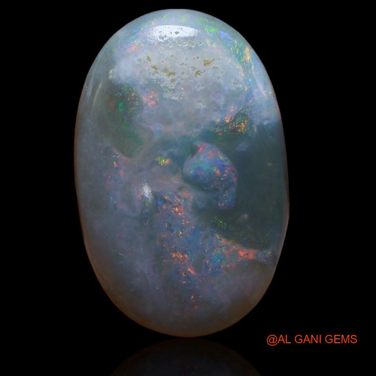 12.00 Cts Natural Australian Fire Opal Loose Gemstone Oval Cabochon 20x13x6 mm A-172