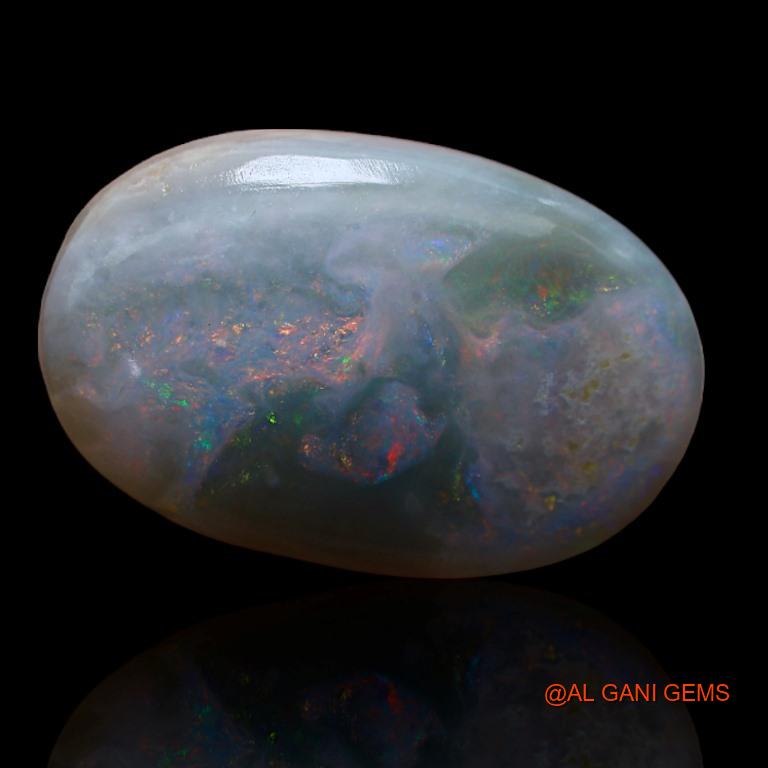 12.00 Cts Natural Australian Fire Opal Loose Gemstone Oval Cabochon 20x13x6 mm A-172