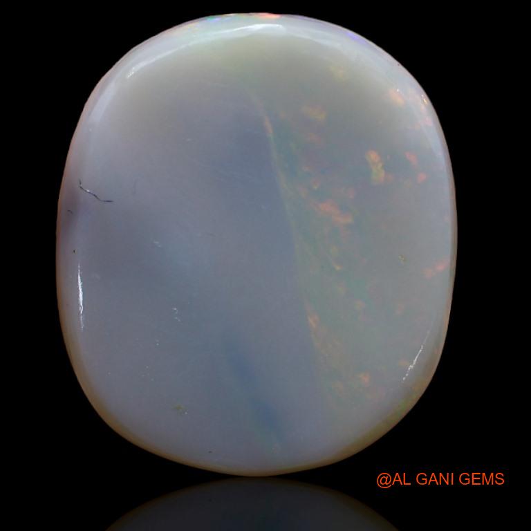 13.00 Cts Natural Australian Fire Opal Loose Gemstone Oval Cabochon 20x17x5 mm A-173