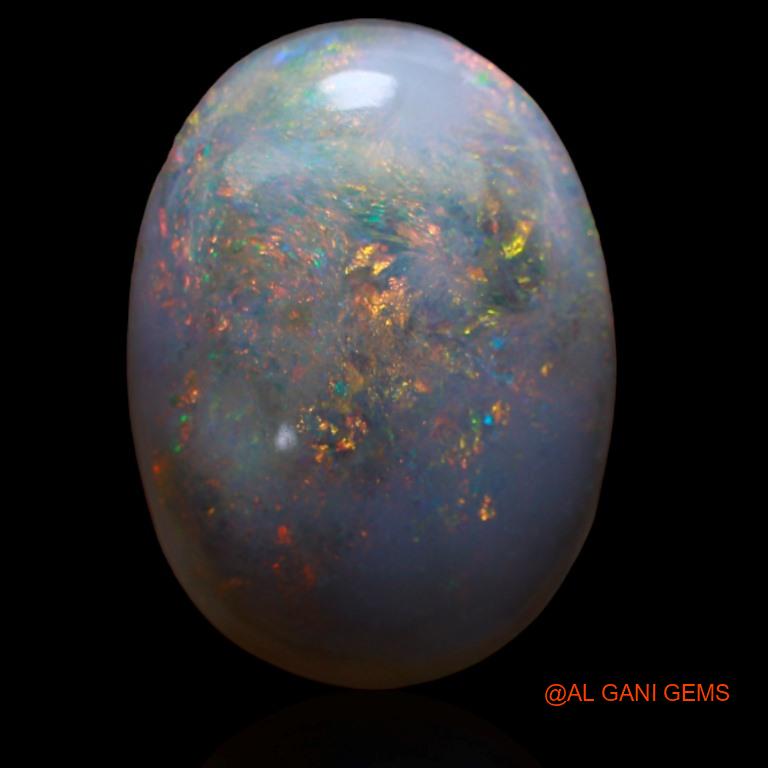 10.00 Cts Natural Australian Fire Opal Loose Gemstone Oval Cabochon 19x14x6 mm A-175