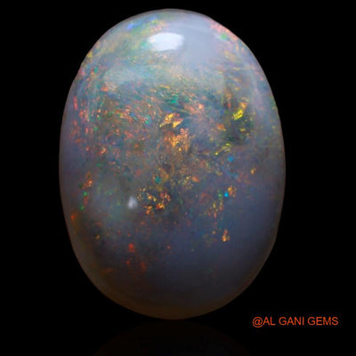 10.00 Cts Natural Australian Fire Opal Loose Gemstone Oval Cabochon 19x14x6 mm A-175