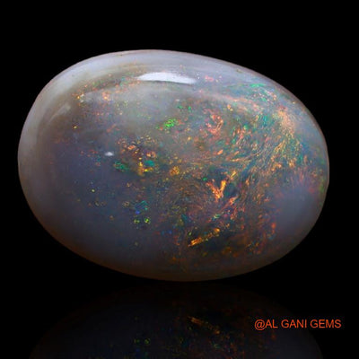 10.00 Cts Natural Australian Fire Opal Loose Gemstone Oval Cabochon 19x14x6 mm A-175
