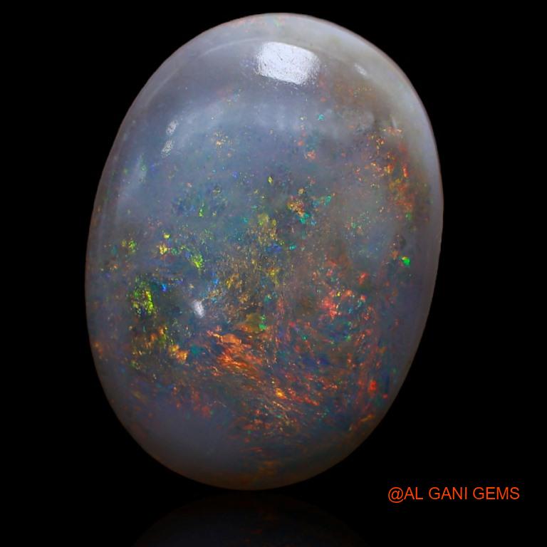10.00 Cts Natural Australian Fire Opal Loose Gemstone Oval Cabochon 19x14x6 mm A-175