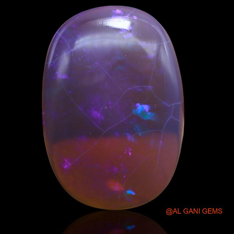 14.65 Cts Natural Australian Fire Opal Loose Gemstone Oval Cabochon 21x15x6 mm A-176