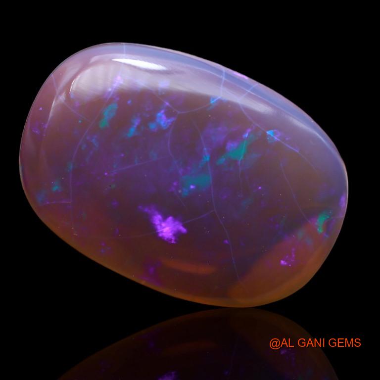 14.65 Cts Natural Australian Fire Opal Loose Gemstone Oval Cabochon 21x15x6 mm A-176