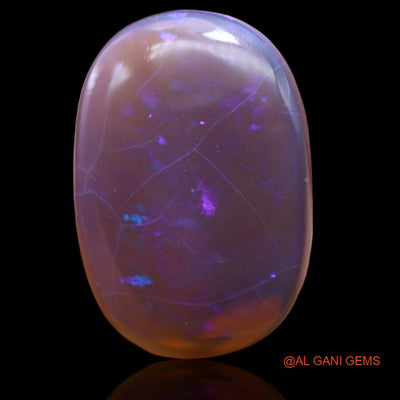 14.65 Cts Natural Australian Fire Opal Loose Gemstone Oval Cabochon 21x15x6 mm A-176