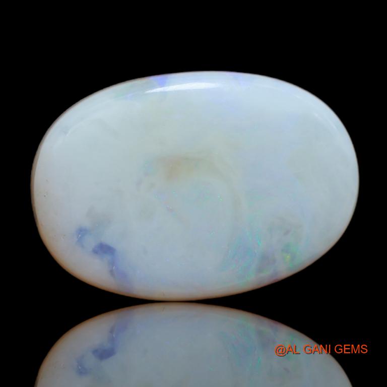 Natural Fire Opal Gemstone 12.95 Cts Loose Fancy Cabochon From Australia 21x14x5 mm A-17