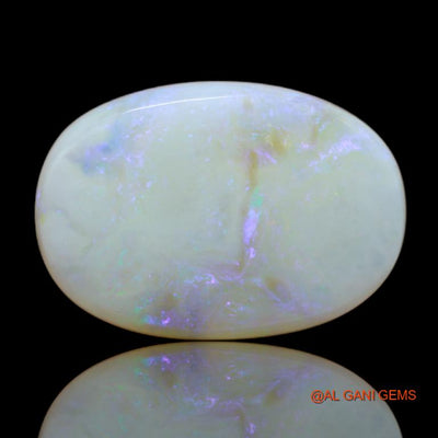 Natural Fire Opal Gemstone 12.95 Cts Loose Fancy Cabochon From Australia 21x14x5 mm A-17