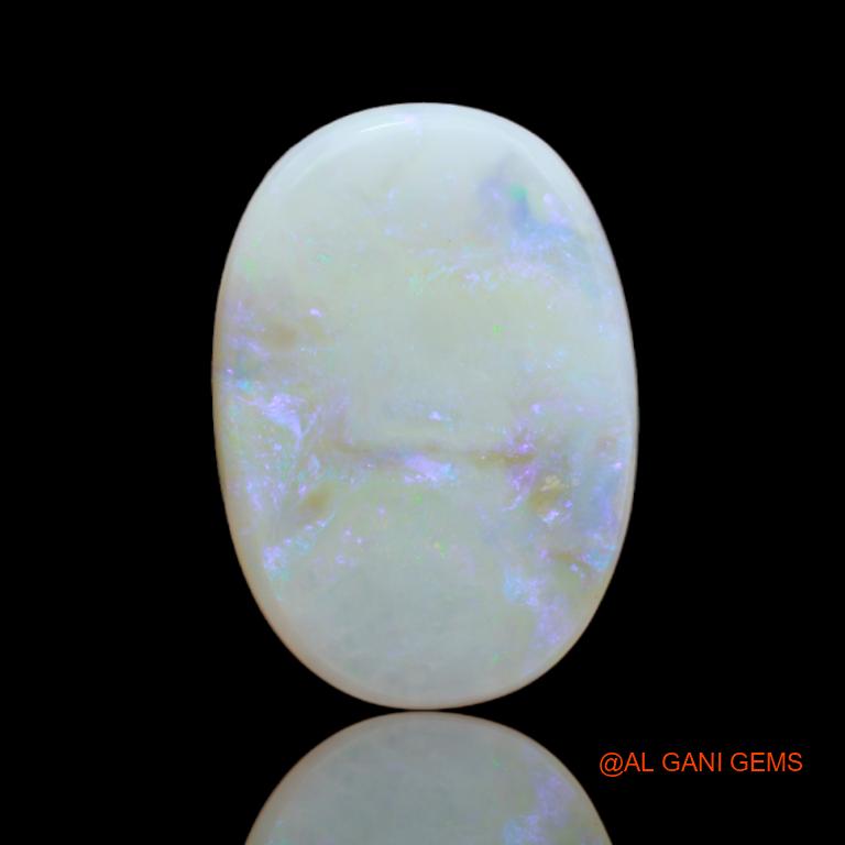 Natural Fire Opal Gemstone 12.95 Cts Loose Fancy Cabochon From Australia 21x14x5 mm A-17