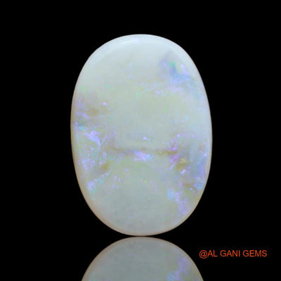 Natural Fire Opal Gemstone 12.95 Cts Loose Fancy Cabochon From Australia 21x14x5 mm A-17