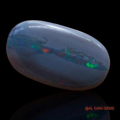 31.00 Cts Natural Australian Black Opal Loose Gemstone Oval Cabochon 33x19x7 mm A-180