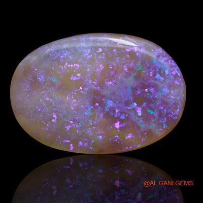 37.00 Cts Natural Australian Fire Opal Loose Gemstone Oval Cabochon 29x20x8 mm A-181