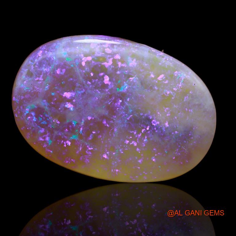 37.00 Cts Natural Australian Fire Opal Loose Gemstone Oval Cabochon 29x20x8 mm A-181