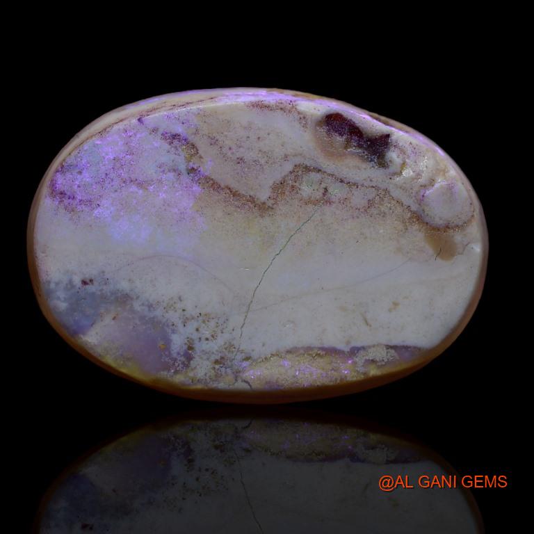 37.00 Cts Natural Australian Fire Opal Loose Gemstone Oval Cabochon 29x20x8 mm A-181