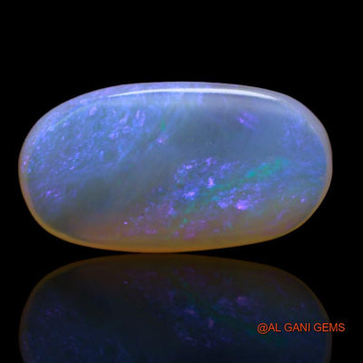 13.25 Cts Natural Australian Fire Opal Loose Gemstone Oval Cabochon 24x13x2 mm A-184