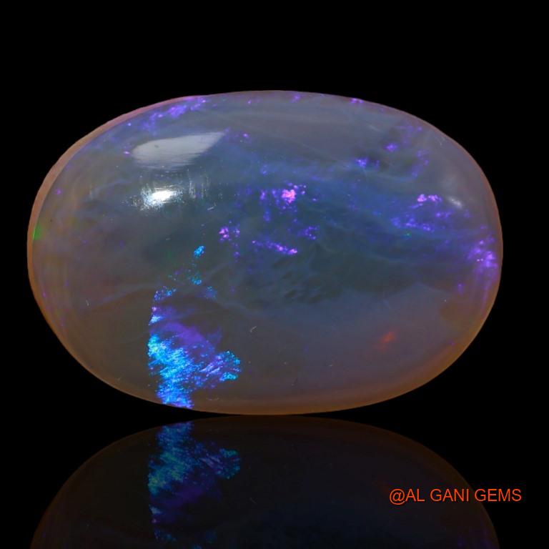 22.35 Cts Unheated Australian Fire Opal Loose Gemstone Oval Cabochon Natural 24x16x7 mm A-185