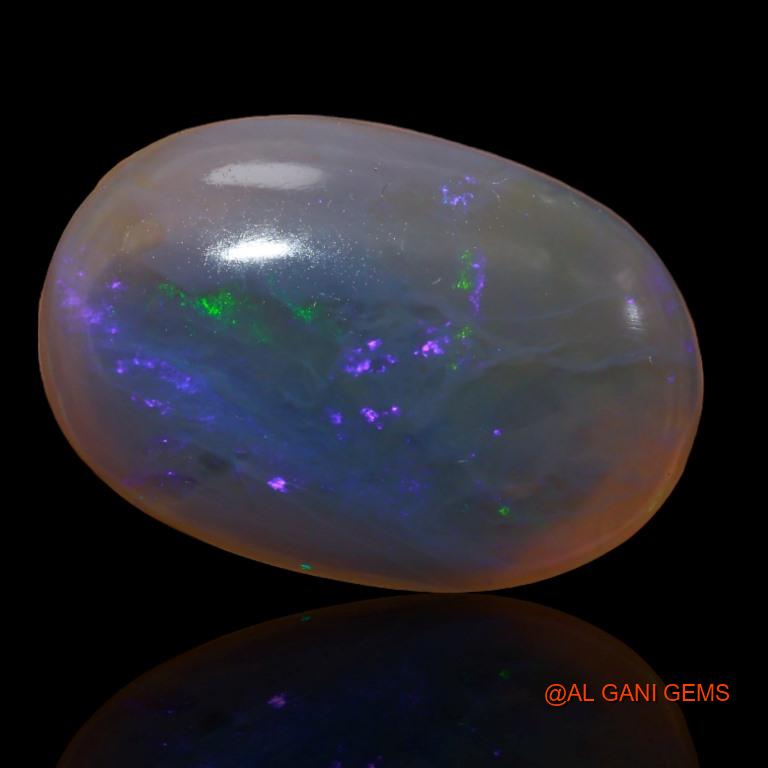22.35 Cts Unheated Australian Fire Opal Loose Gemstone Oval Cabochon Natural 24x16x7 mm A-185