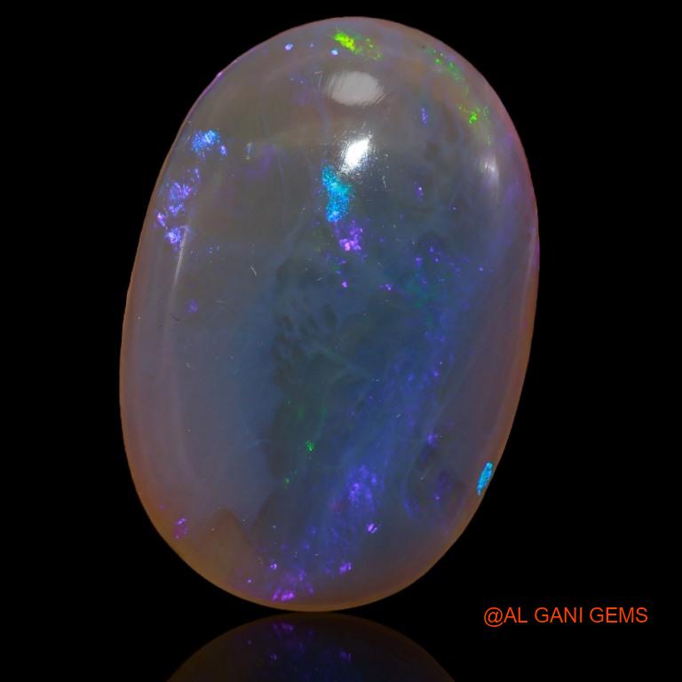 22.35 Cts Unheated Australian Fire Opal Loose Gemstone Oval Cabochon Natural 24x16x7 mm A-185