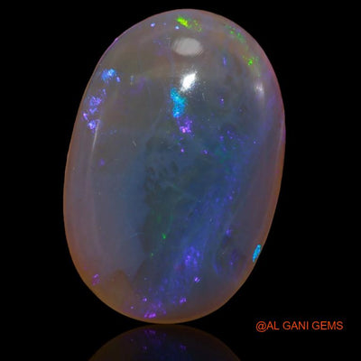 22.35 Cts Unheated Australian Fire Opal Loose Gemstone Oval Cabochon Natural 24x16x7 mm A-185