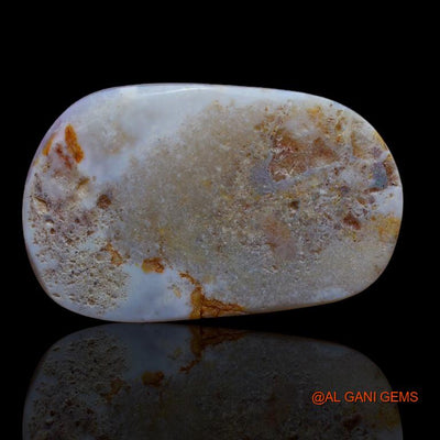 11.95 Cts Unheated Australian Black Opal Loose Gemstone Fancy Cabochon Natural 28x17x3 mm A-189