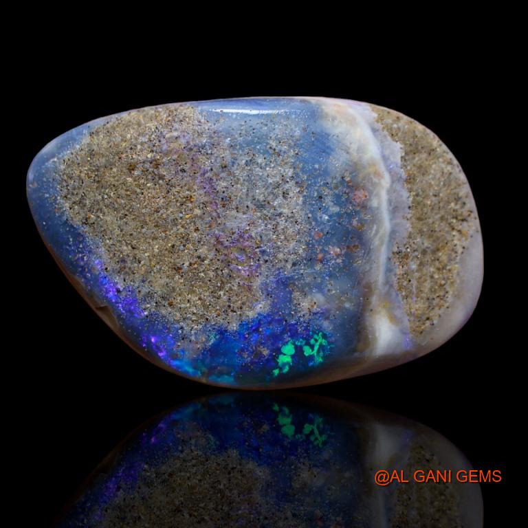 18.50 Cts Natural Australian Fire Opal Loose Gemstone Fancy Cabochon 29x18x5 mm A-190