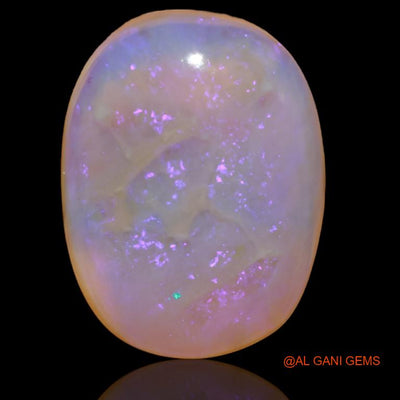 22.55 Cts Natural Australian Fire Opal Loose Gemstone Oval Cabochon 22x17x8 mm A-192