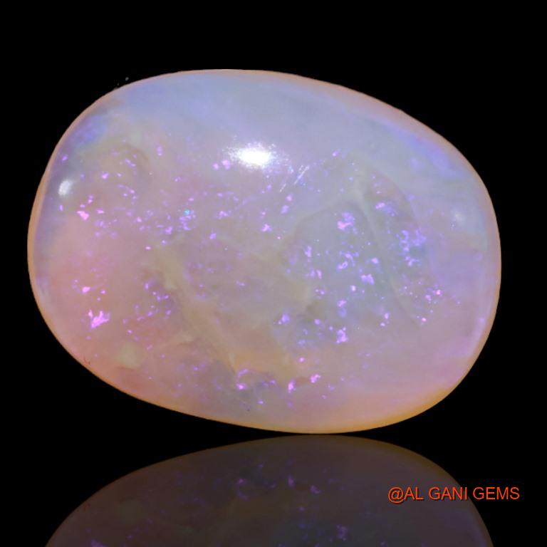 22.55 Cts Natural Australian Fire Opal Loose Gemstone Oval Cabochon 22x17x8 mm A-192