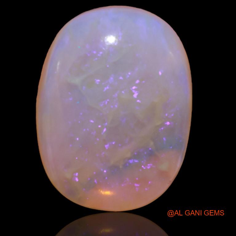 22.55 Cts Natural Australian Fire Opal Loose Gemstone Oval Cabochon 22x17x8 mm A-192