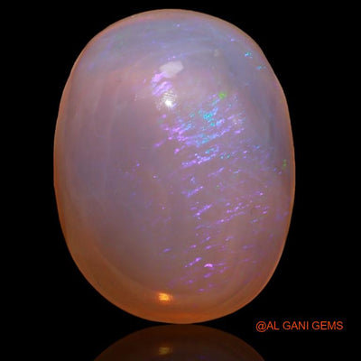 Natural Fire Opal Gemstone 25.25 Cts Loose Oval Cabochon From Australia 24x18x9 mm A-193