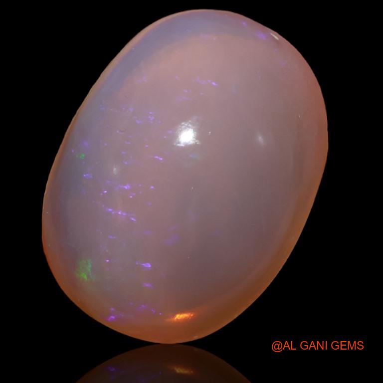 Natural Fire Opal Gemstone 25.25 Cts Loose Oval Cabochon From Australia 24x18x9 mm A-193