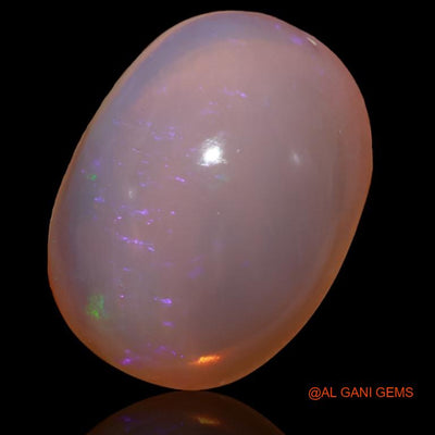 Natural Fire Opal Gemstone 25.25 Cts Loose Oval Cabochon From Australia 24x18x9 mm A-193