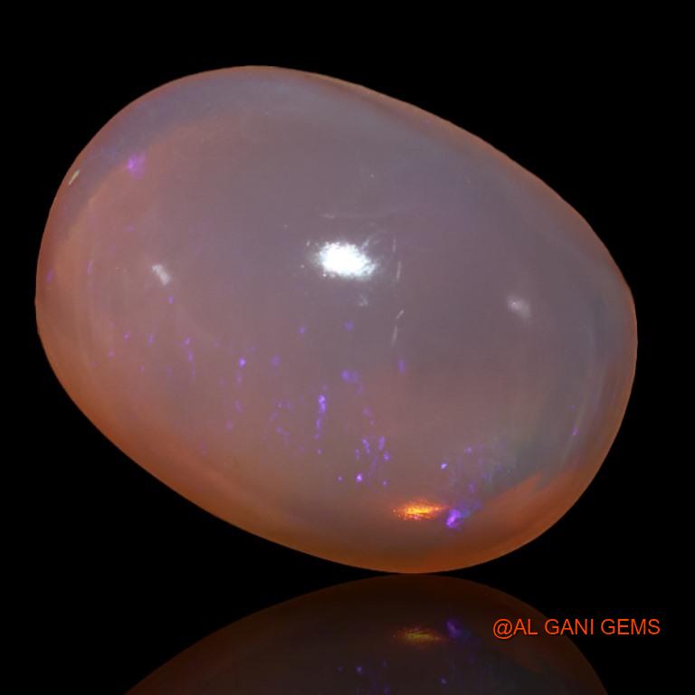 Natural Fire Opal Gemstone 25.25 Cts Loose Oval Cabochon From Australia 24x18x9 mm A-193