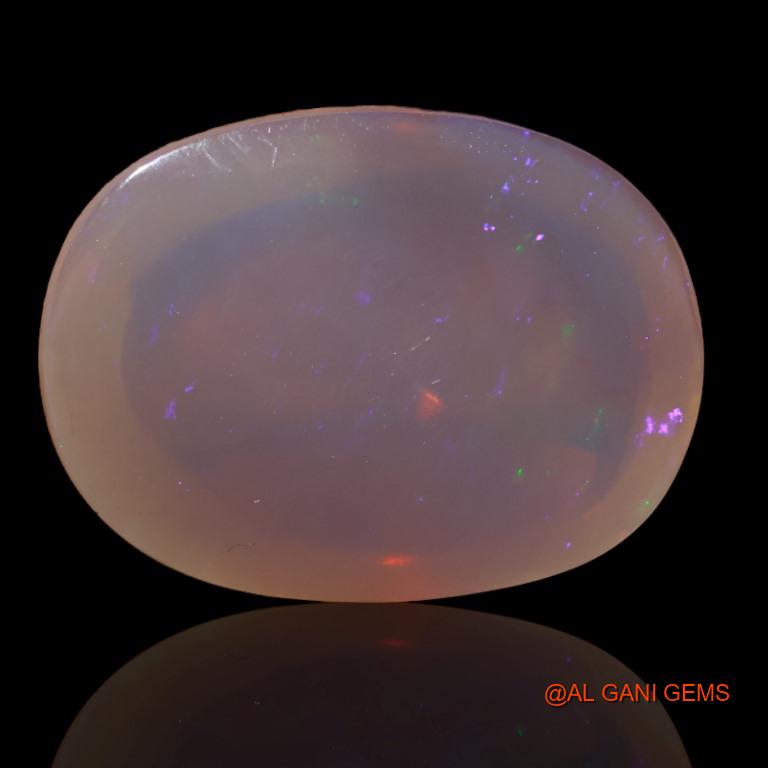 Natural Fire Opal Gemstone 25.25 Cts Loose Oval Cabochon From Australia 24x18x9 mm A-193