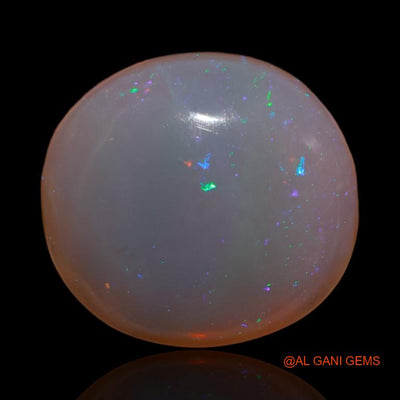 25.65 Cts Natural Australian Fire Opal Loose Gemstone Oval Cabochon 22x21x8 mm A-194