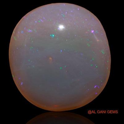 25.65 Cts Natural Australian Fire Opal Loose Gemstone Oval Cabochon 22x21x8 mm A-194