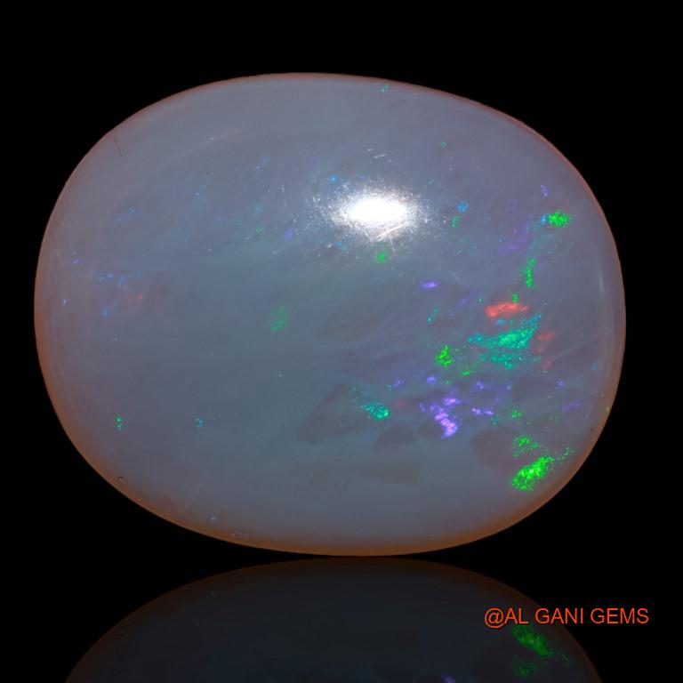 Natural Untreated Fire Opal Loose Gemstone Oval Cabochon From Australia 22.50 Cts 25x20x6 mm A-195