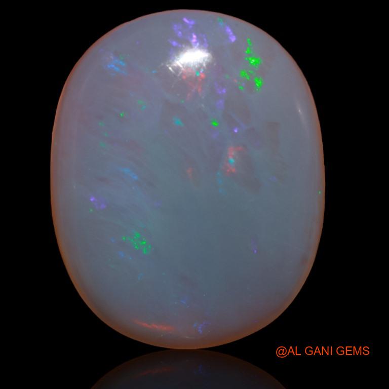 Natural Untreated Fire Opal Loose Gemstone Oval Cabochon From Australia 22.50 Cts 25x20x6 mm A-195