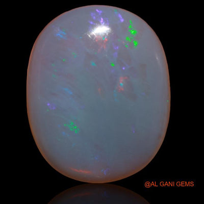 Natural Untreated Fire Opal Loose Gemstone Oval Cabochon From Australia 22.50 Cts 25x20x6 mm A-195