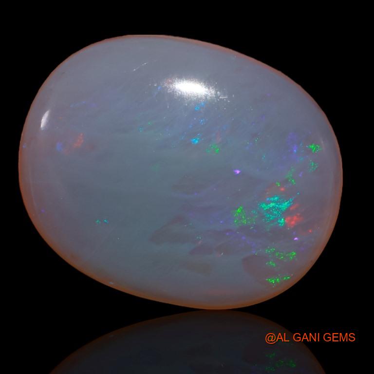 Natural Untreated Fire Opal Loose Gemstone Oval Cabochon From Australia 22.50 Cts 25x20x6 mm A-195