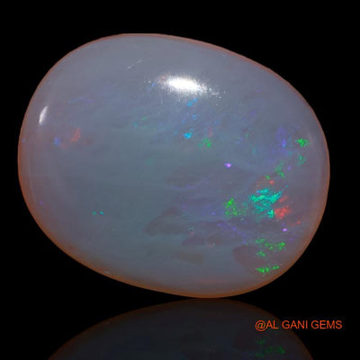 Natural Untreated Fire Opal Loose Gemstone Oval Cabochon From Australia 22.50 Cts 25x20x6 mm A-195