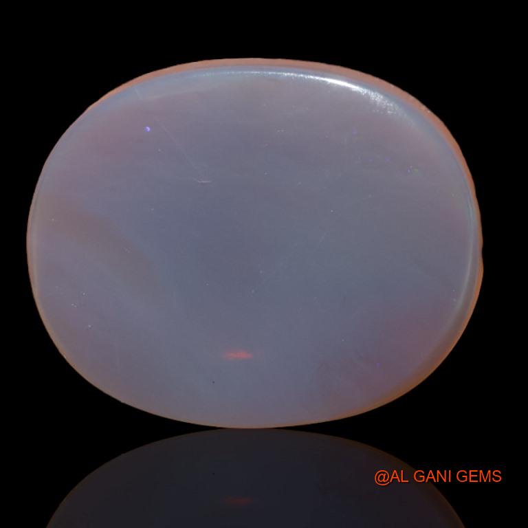 Natural Untreated Fire Opal Loose Gemstone Oval Cabochon From Australia 22.50 Cts 25x20x6 mm A-195