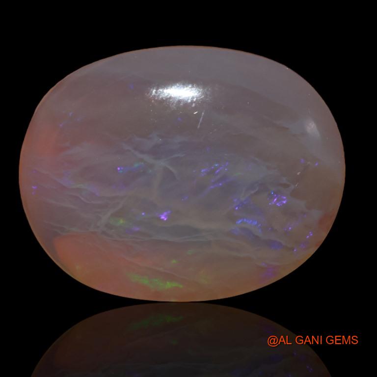 Natural Fire Opal Gemstone 26.50 Cts Loose Oval Cabochon From Australia 26x21x6 mm A-196